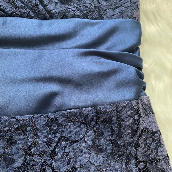 [mackenzie michaels] navy lace strapless dress - Picture 4 of 4